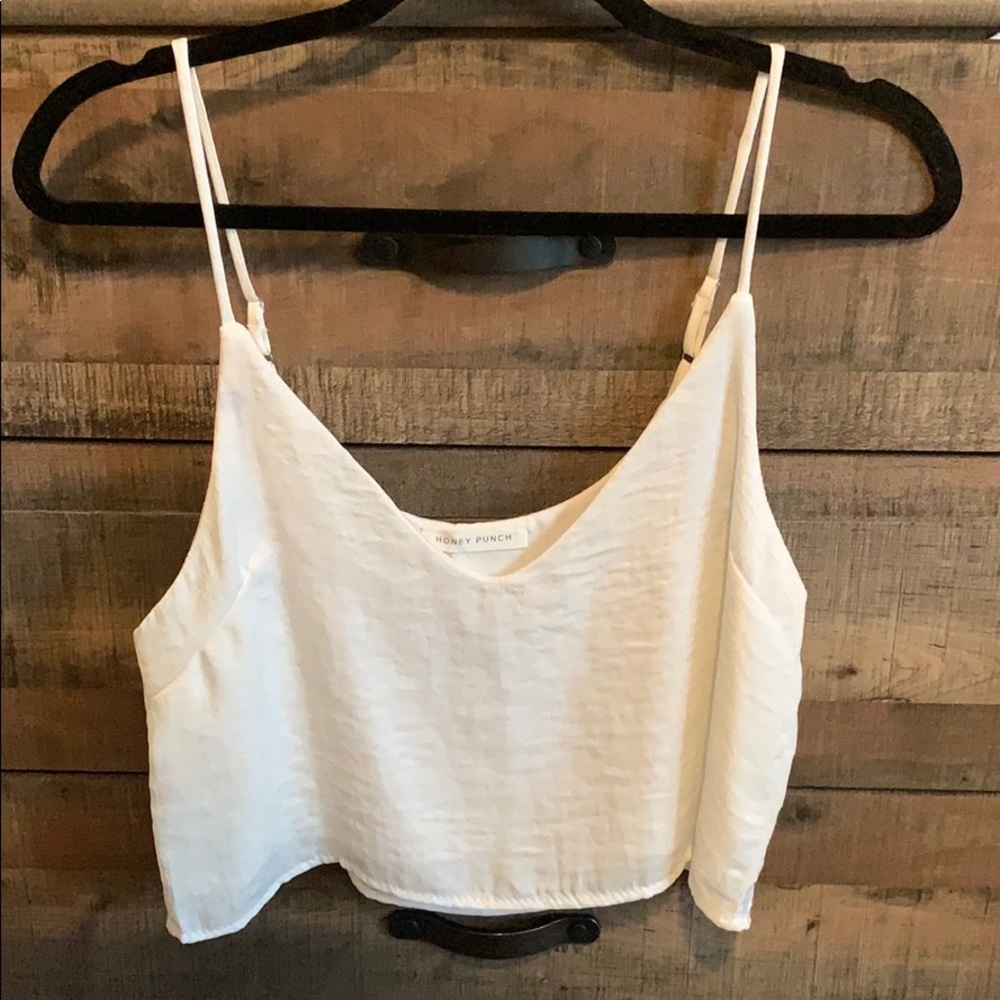 Satin crop top